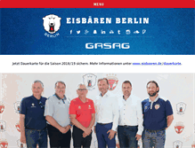 Tablet Screenshot of eisbaeren.de